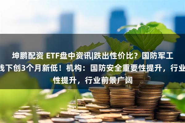 坤鹏配资 ETF盘中资讯|跌出性价比？国防军工ETF半年线下创3个月新低！机构：国防安全重要性提升，行业前景广阔