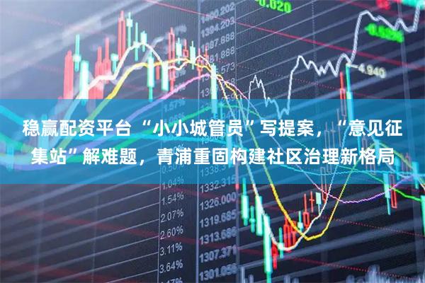 稳赢配资平台 “小小城管员”写提案,“意见征集站”解难题,青浦重固构建社区治理新格局