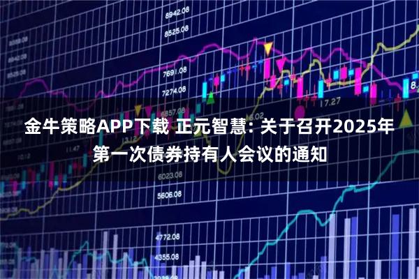 金牛策略APP下载 正元智慧: 关于召开2025年第一次债券持有人会议的通知