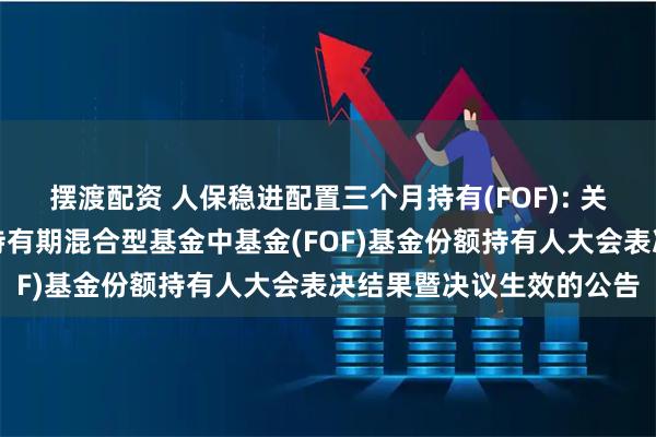 摆渡配资 人保稳进配置三个月持有(FOF): 关于人保稳进配置三个月持有期混合型基金中基金(FOF)基金份额持有人大会表决结果暨决议生效的公告