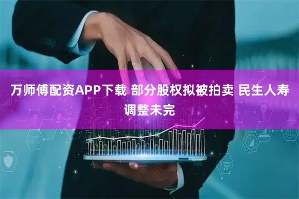 万师傅配资APP下载 部分股权拟被拍卖 民生人寿调整未完